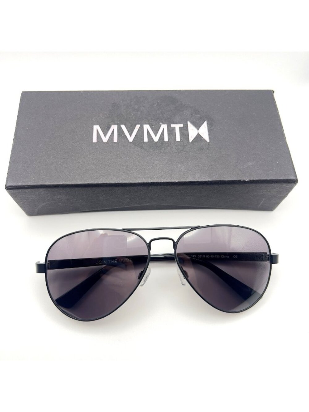 MVMT Runaway 001m Men’s Aviator Sunglasses Frames Black 60-10-135